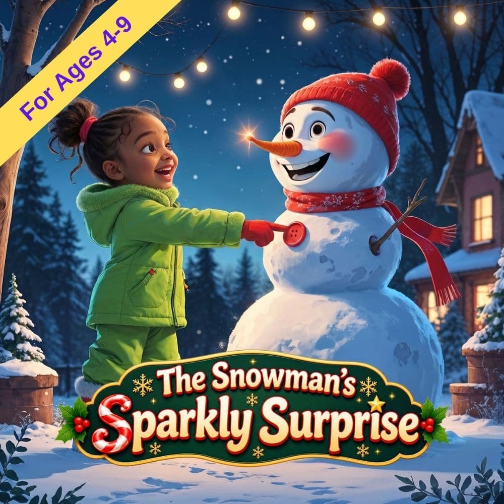The Snowman’s Sparkly Surprise (Christmas story for girls, ages 4+)